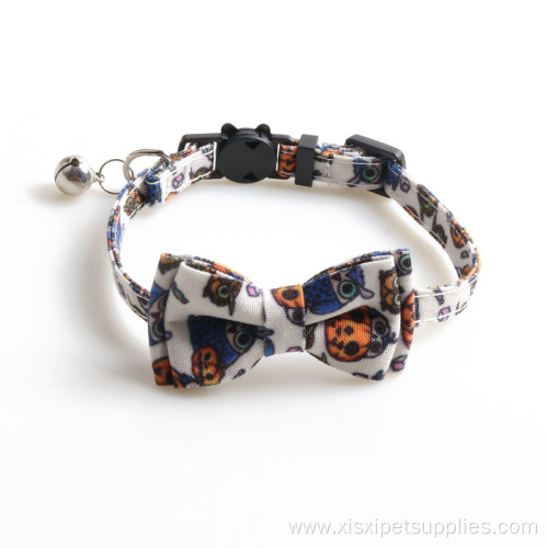 Pet Collar Bow Cat Necklace Adjustable Dog Collar